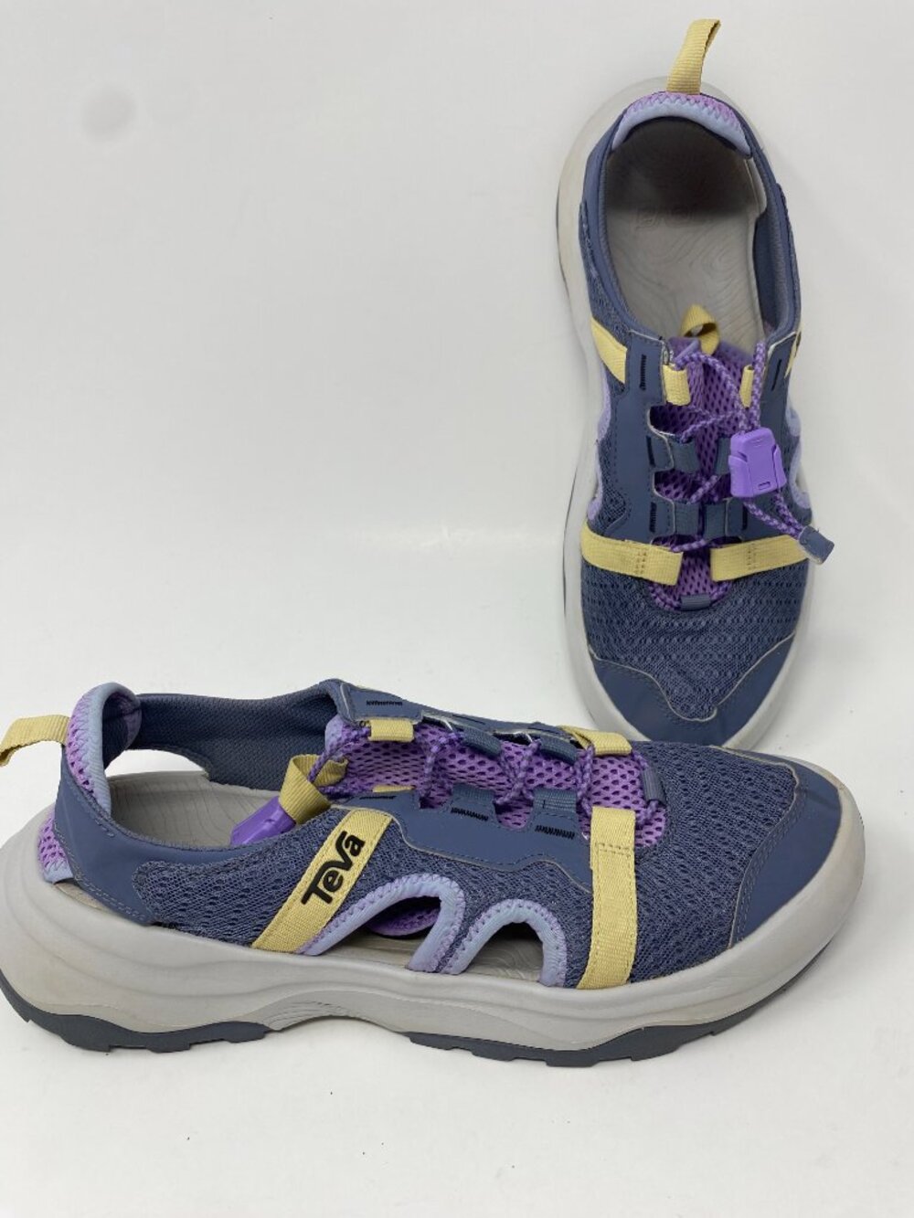 Teva Outflow CT Sandals Water Shoes Womens 10 Folkstone Gray Purple 1134364